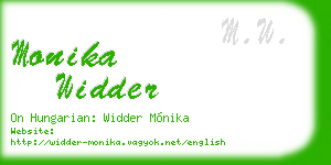 monika widder business card